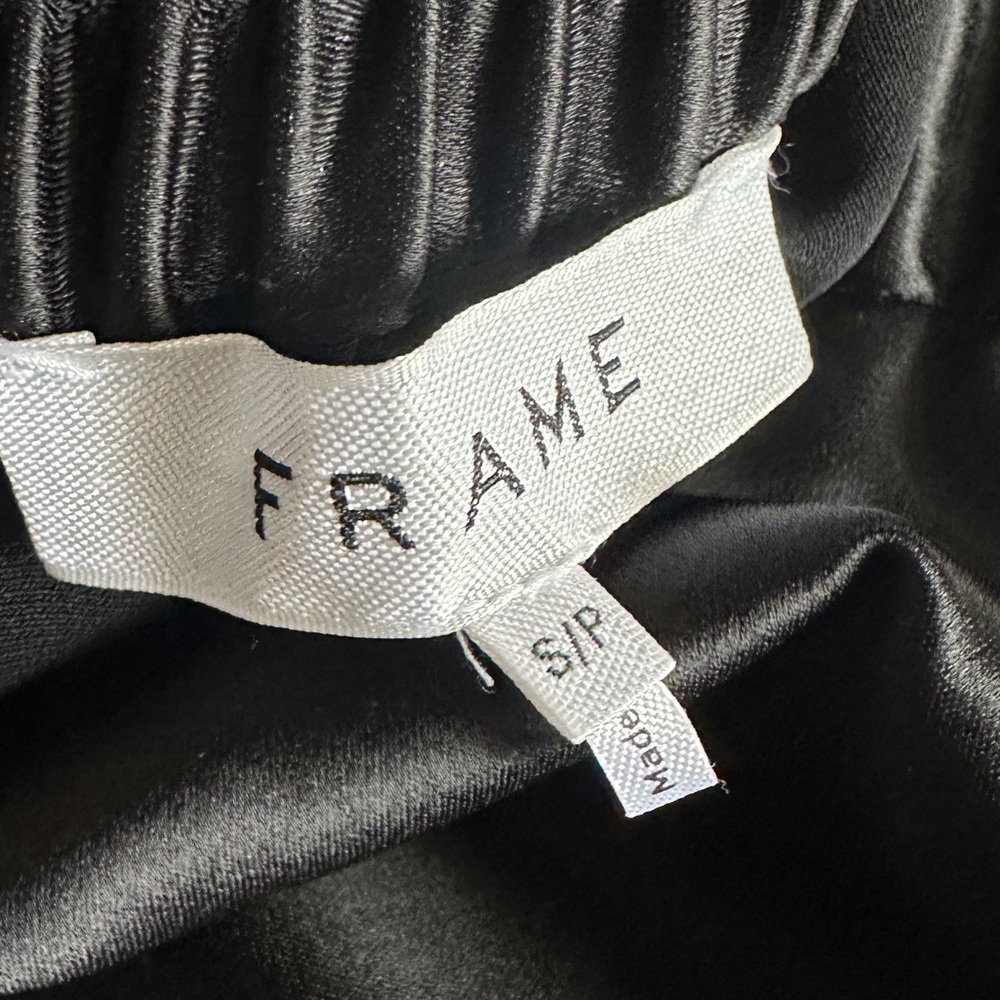 Frame Denim Wide Leg Satin Silky Pants - Picture 8 of 10